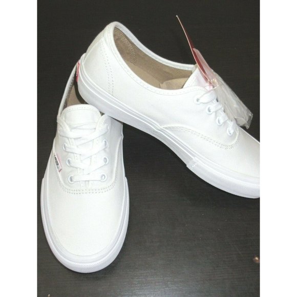 Vans Women's Authentic Pro Classic True White Canvas Skate shoes Sizes NWT - Picture 4 of 5